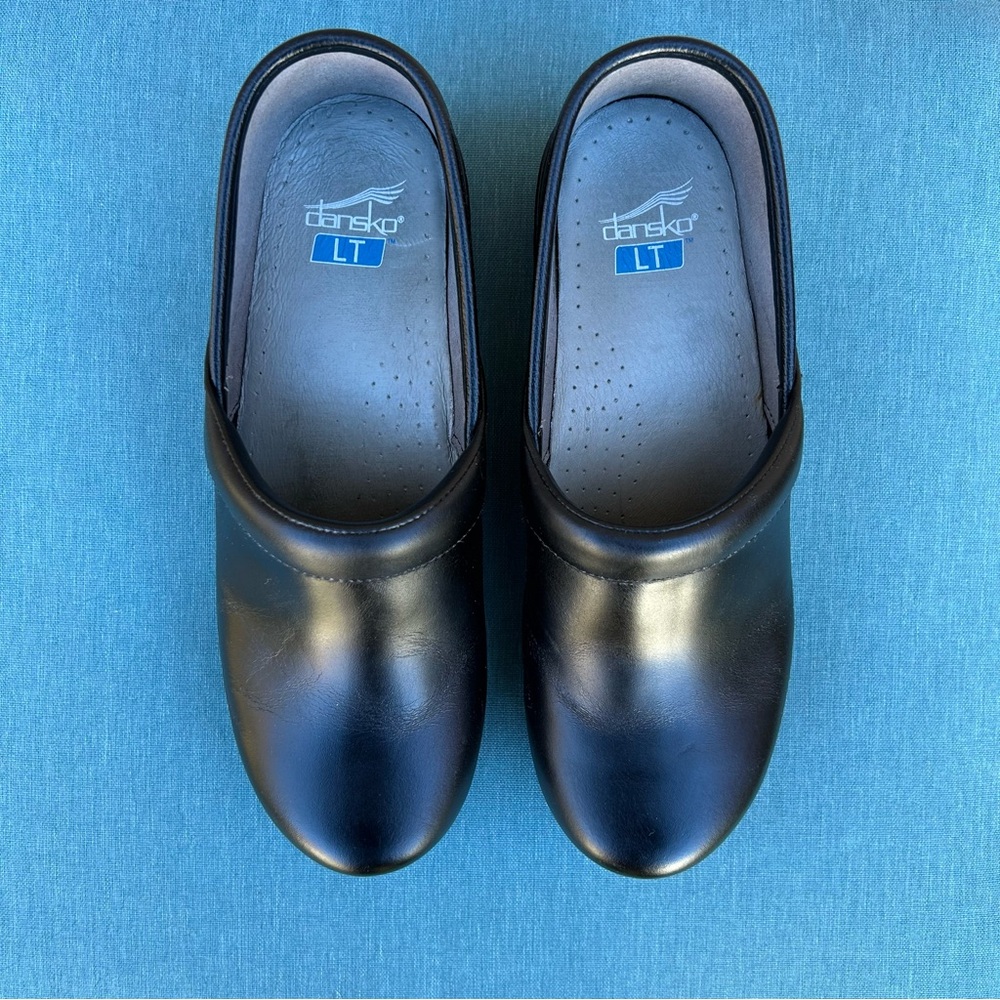 Dansko LT Pro leather clogs - black size 39 (US women’s 8.5-9) - Picture 3 of 12